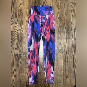 lululemon athletica' Pink, Blue & Purple Abstract Print Leggings